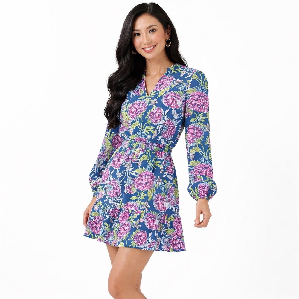 NWT Lilly Pulitzer Axton Dress Multi Dahlia Licious Print Floral Size 10